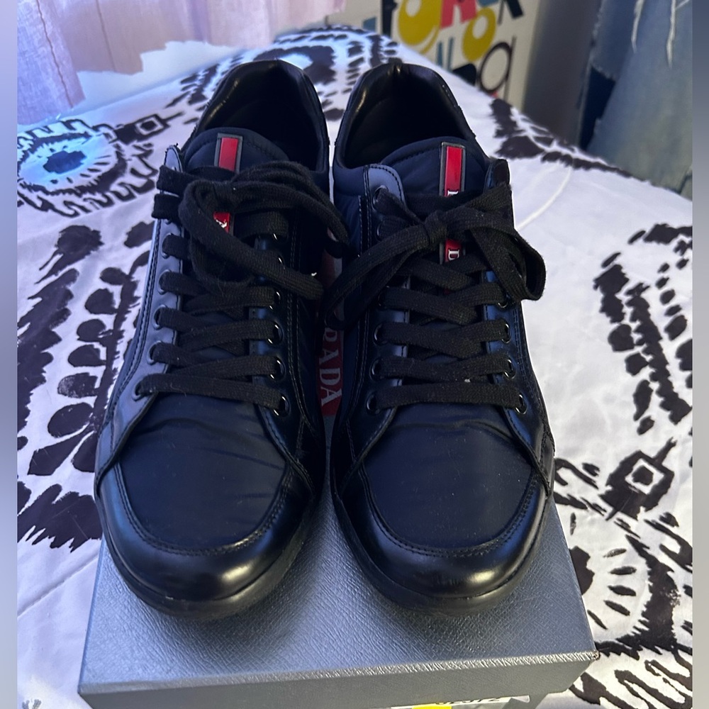 Authentic Navy Prada Sneaker (Mens)